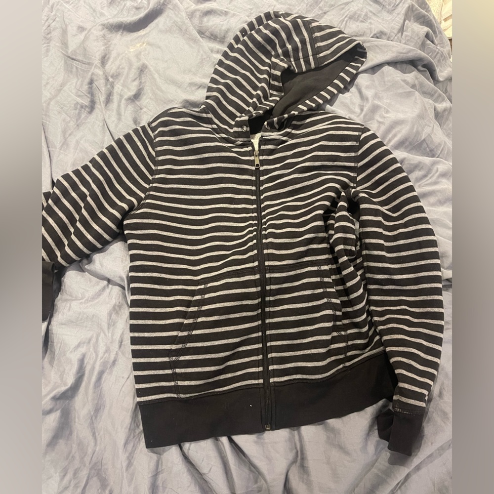 Striped Zip Up - size Medium